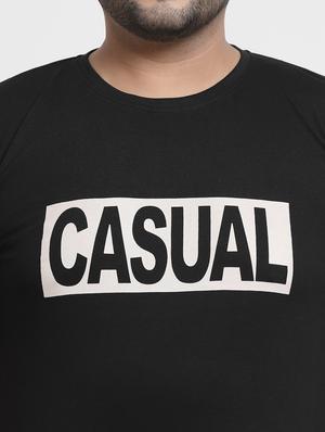 black chest-printed polo t-shirt - 18382576 - Standard Image - 5