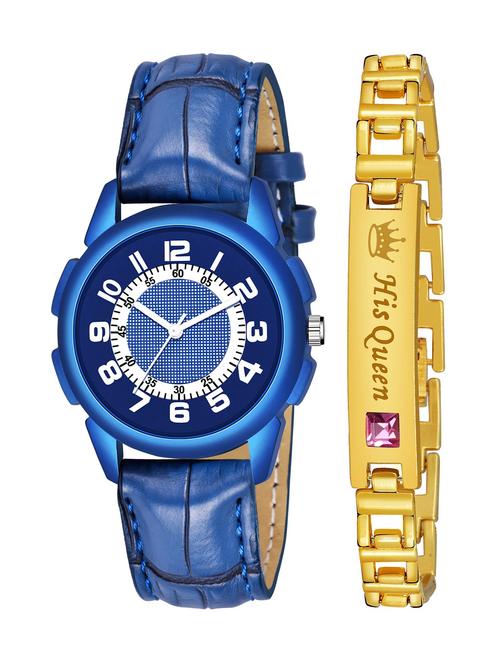 kajaru stylish analog watch for women with queen bracaelet - 18383804 - Very Small Image - 1