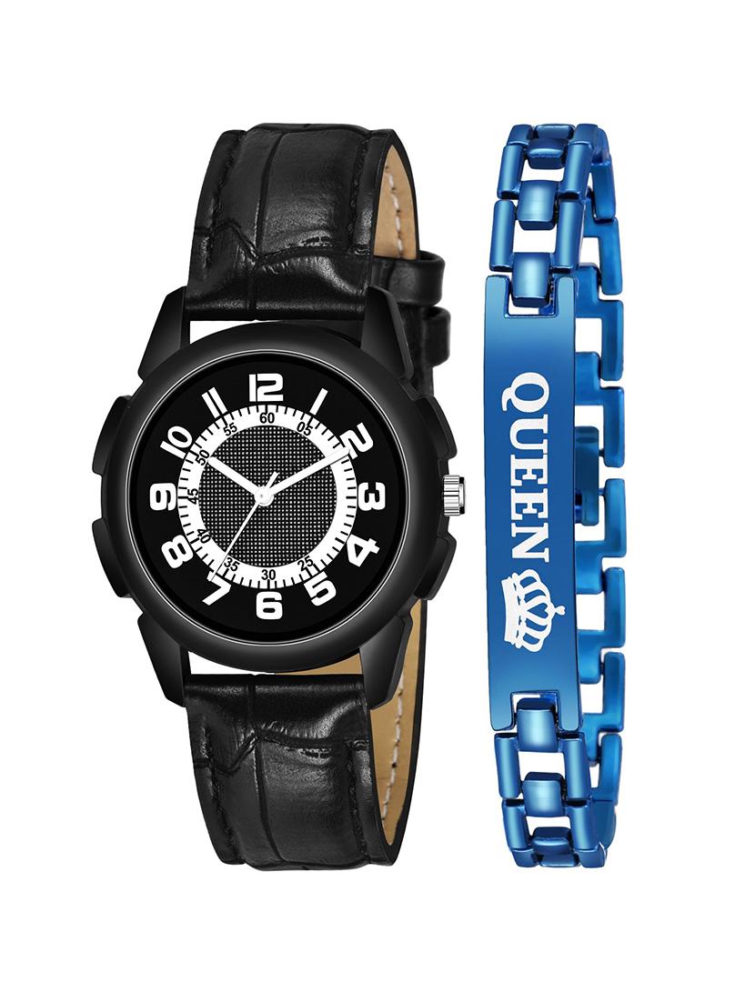 kajaru stylish analog watch for women with queen bracaelet - 18383911 - Zoom Image - 1