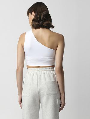 sleeveless solid crop top - 18384055 - Standard Image - 4