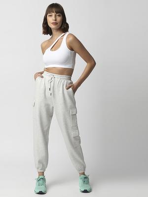 sleeveless solid crop top - 18384055 - Standard Image - 5