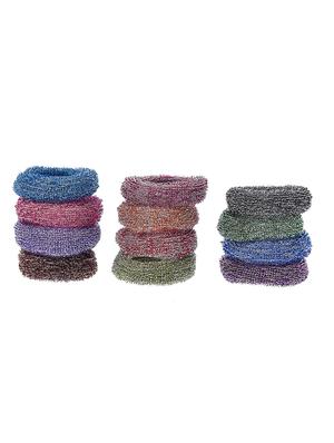 set of 12 multi colored ponytail holders - 18385215 - Standard Image - 3