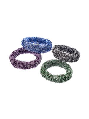set of 12 multi colored ponytail holders - 18385215 - Standard Image - 4
