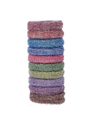 set of 12 multi colored ponytail holders - 18385215 - Standard Image - 5