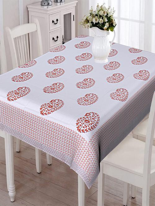 texstylers thick cotton 6 seater block print table cloth - 18385267 - Very Small Image - 1