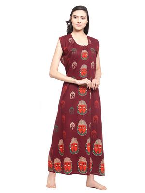 set of 2 sleeveless printed nighty - 18385822 - Standard Image - 6