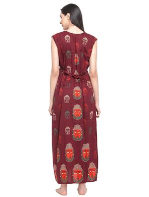 set of 2 sleeveless printed nighty - 18385822 - Standard Image - 7