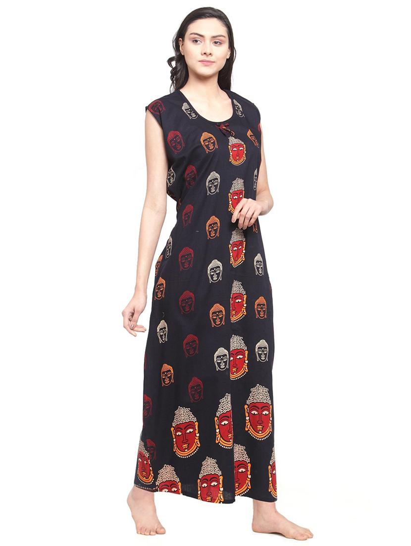 set of 2 sleeveless printed nighty - 18385822 - Zoom Image - 4