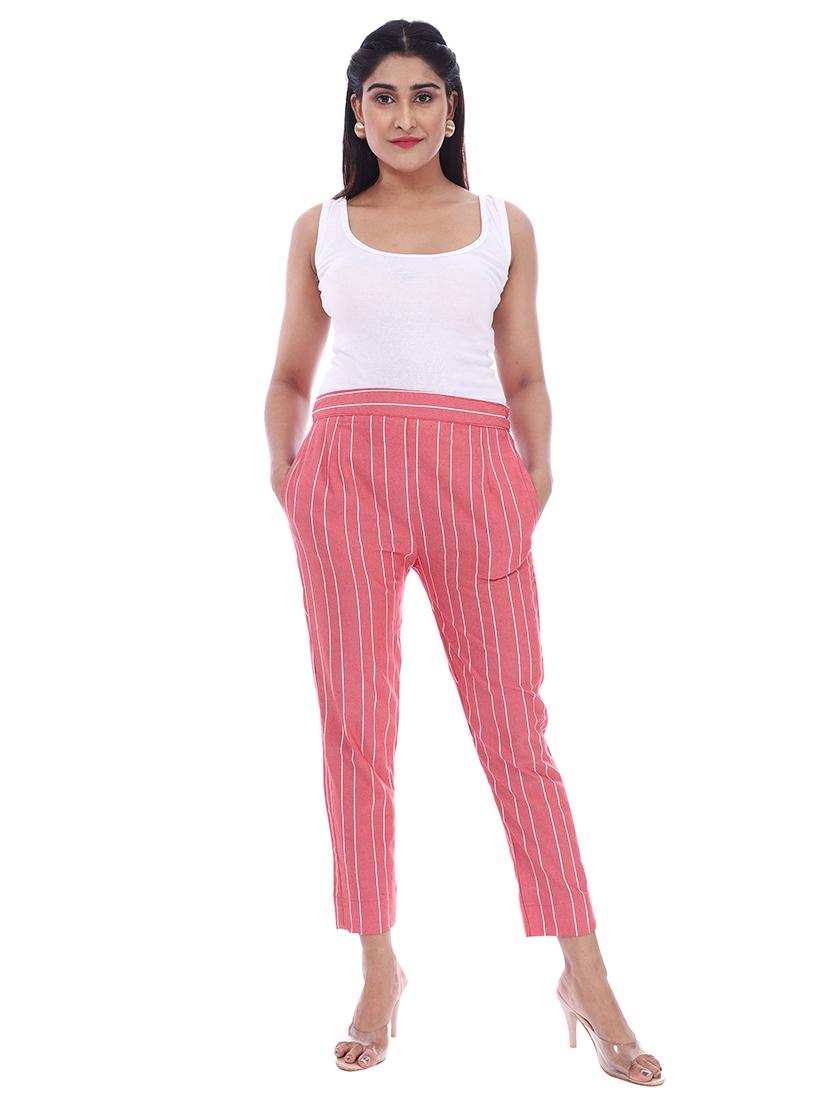 mid rise striped flat front trouser - 18386082 - Zoom Image - 4
