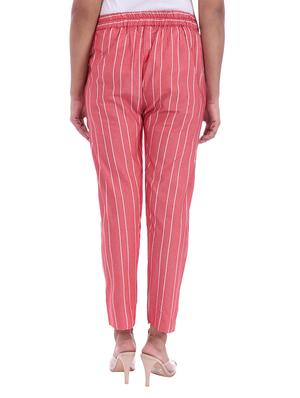 mid rise striped flat front trouser - 18386093 - Standard Image - 3