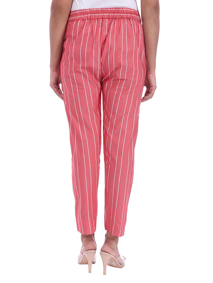 mid rise striped flat front trouser - 18386093 - Zoom Image - 3