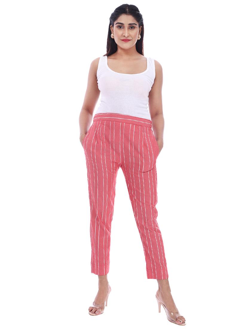 mid rise striped flat front trouser - 18386093 - Zoom Image - 4