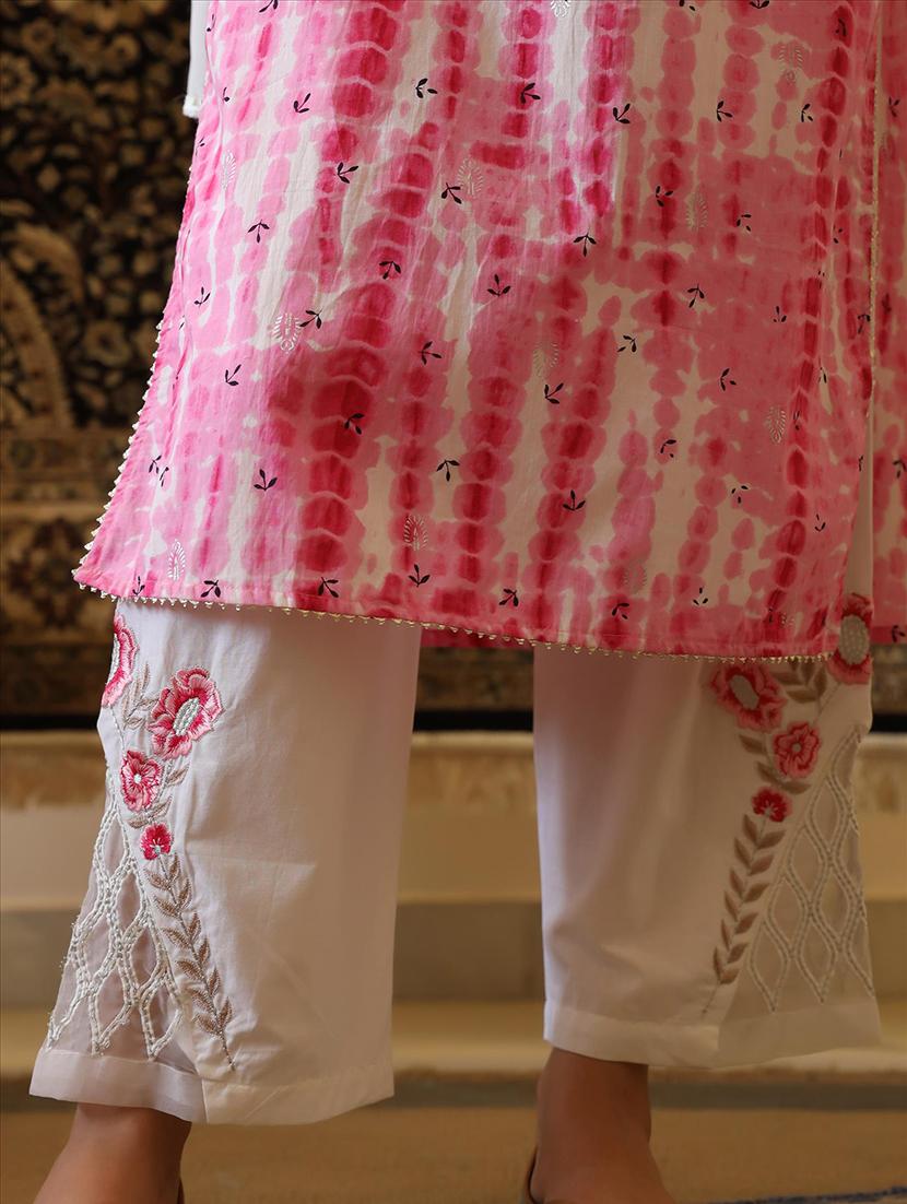 pink cotton suit set - 18386206 - Zoom Image - 6
