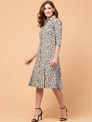 button up floral shirt dress - 18386493 - Standard Image - 4