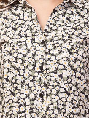button up floral shirt dress - 18386493 - Standard Image - 6