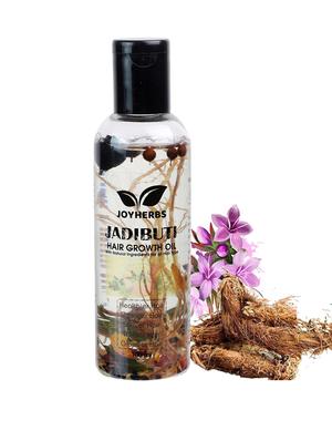 joyherbs ayurvedic natural jadibuti hair oil for hair fall & dandruff control, healthy thick and stronger hair 100ml hair care - 18386731 - Standard Image - 2