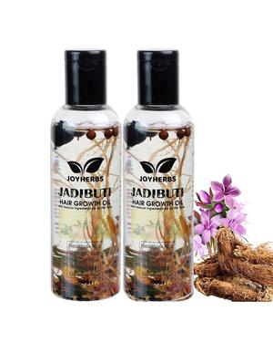 joyherbs ayurvedic natural jadibuti hair oil 100ml(pack of 2) for hair fall; dandruff control, healthy thick & strong hair - 18386732 - Standard Image - 2