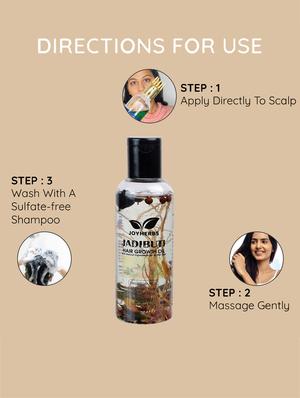 joyherbs ayurvedic natural jadibuti hair oil 100ml(pack of 2) for hair fall; dandruff control, healthy thick & strong hair - 18386732 - Standard Image - 3