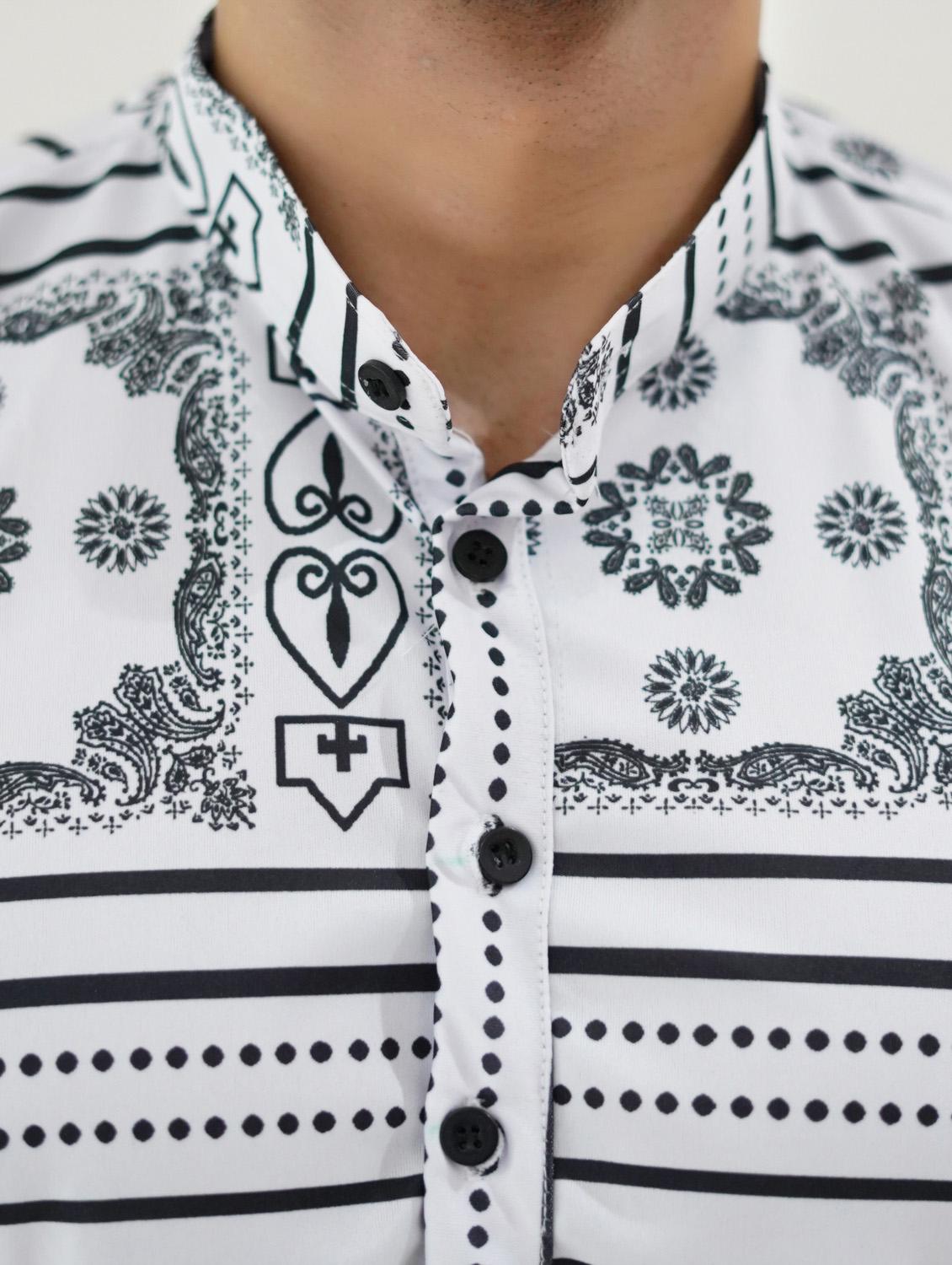 white printed short kurtas - 18386765 - Zoom Image - 6