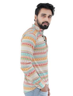 multi colored printed short kurtas - 18386768 - Standard Image - 2