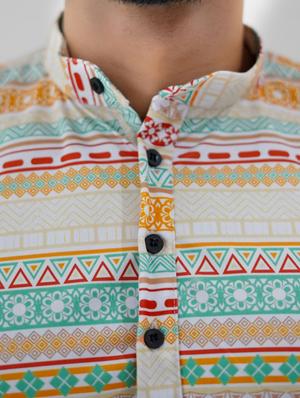 multi colored printed short kurtas - 18386768 - Standard Image - 6
