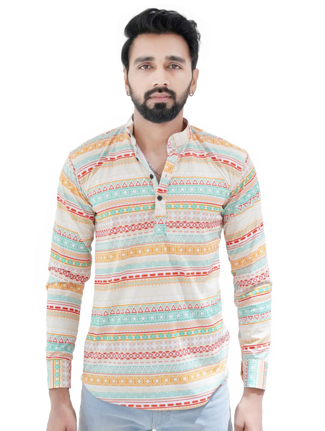 multi colored printed short kurtas - 18386768 - Zoom Image - 1