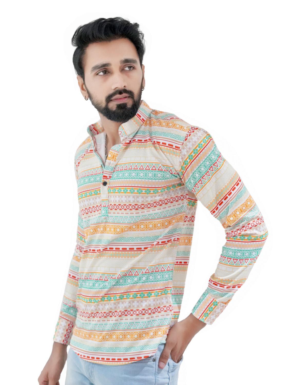 multi colored printed short kurtas - 18386768 - Zoom Image - 3