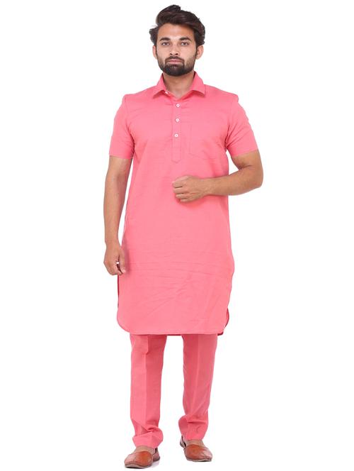 pink solid medium kurta - 18386952 - Standard Image - 1