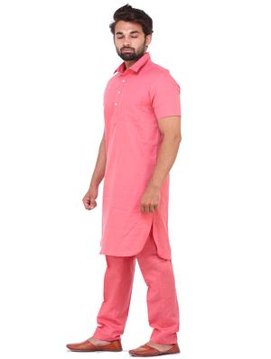 pink solid medium kurta - 18386952 - Standard Image - 2
