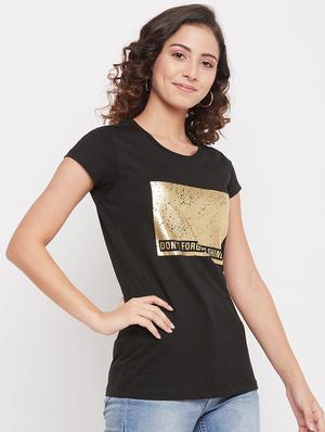 round neck printed regular tee - 18387079 - Standard Image - 3