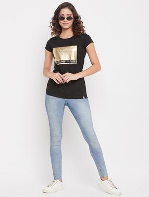 round neck printed regular tee - 18387079 - Standard Image - 5