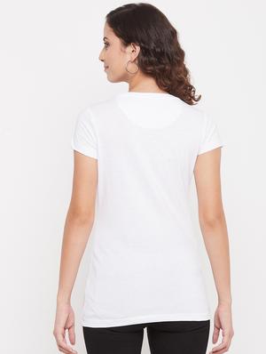 round neck printed regular tee - 18387080 - Standard Image - 4