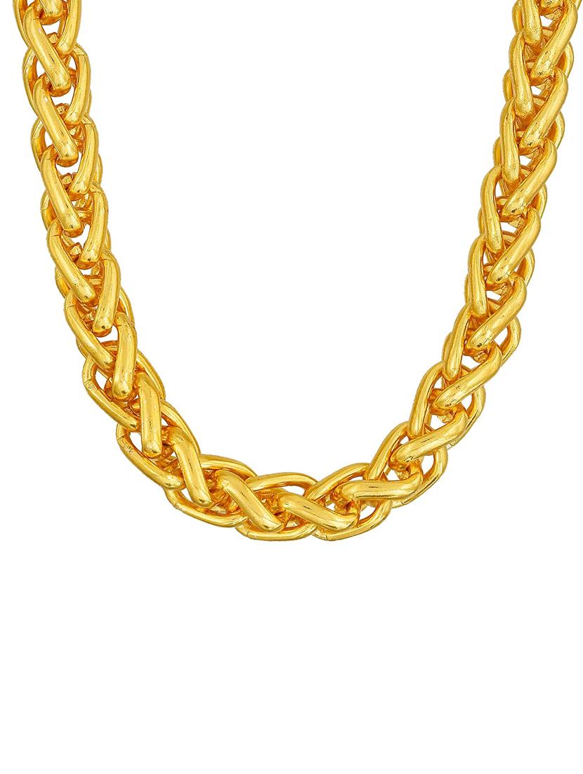 graceful delightful one gram gold plated chain - 18387105 - Zoom Image - 2