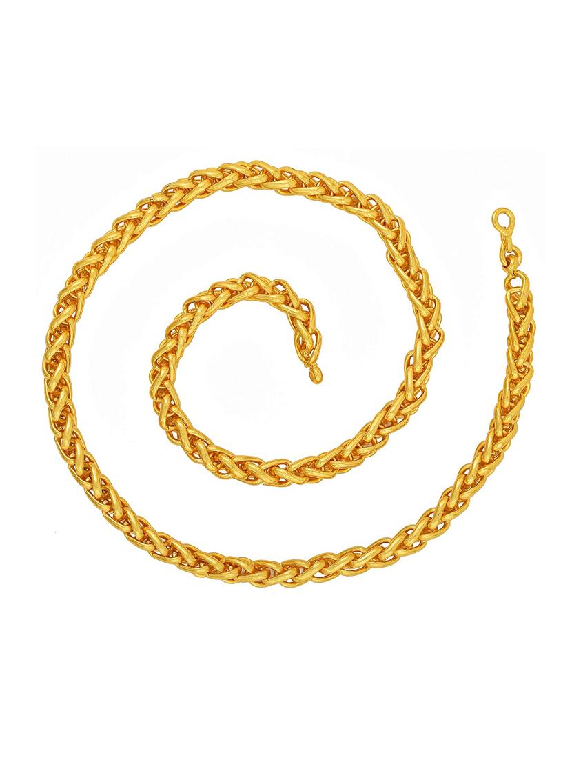 graceful delightful one gram gold plated chain - 18387105 - Zoom Image - 3