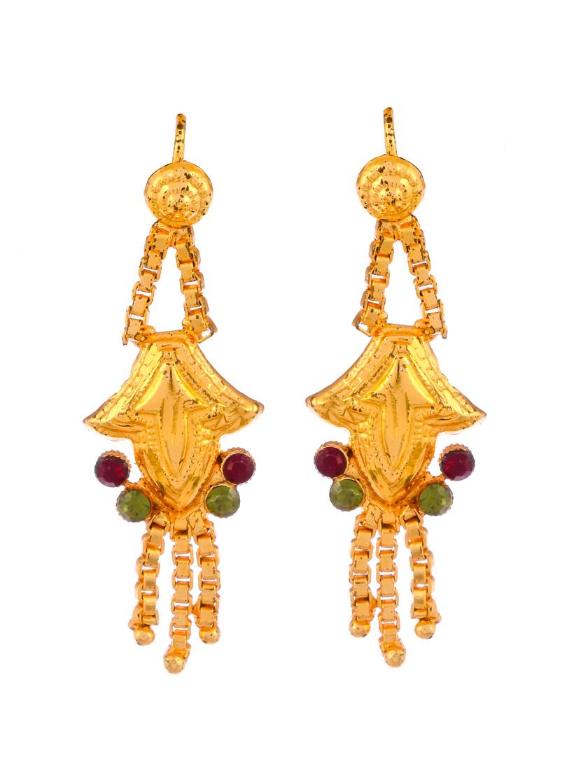 gold brass necklaces and earring - 18387107 - Zoom Image - 3