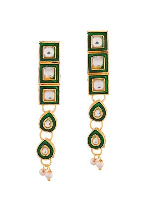 white brass necklaces and earring - 18387596 - Standard Image - 4