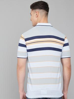 light-blue striped polo t-shirt - 18388254 - Standard Image - 4