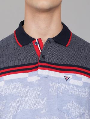 light-blue striped polo t-shirt - 18388264 - Standard Image - 5