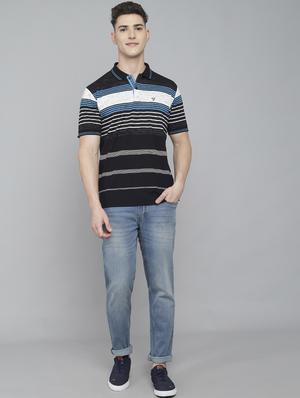 black striped polo t-shirt - 18388273 - Standard Image - 5