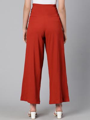 high rise solid pleated trouser - 18388379 - Standard Image - 3