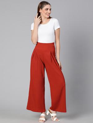 high rise solid pleated trouser - 18388379 - Standard Image - 4