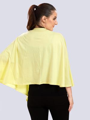 v-neck solid regular shrug - 18388690 - Standard Image - 3