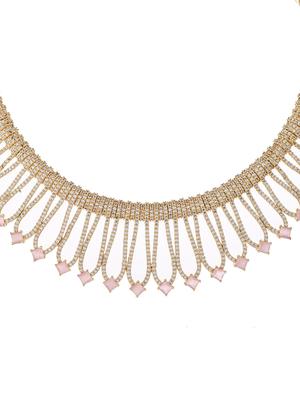 gold brass necklaces and earring - 18388977 - Standard Image - 3