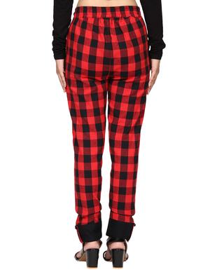 mid rise checked flat front trousers trouser - 18389618 - Standard Image - 4
