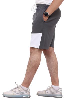 grey color-blocked short - 18389907 - Standard Image - 2