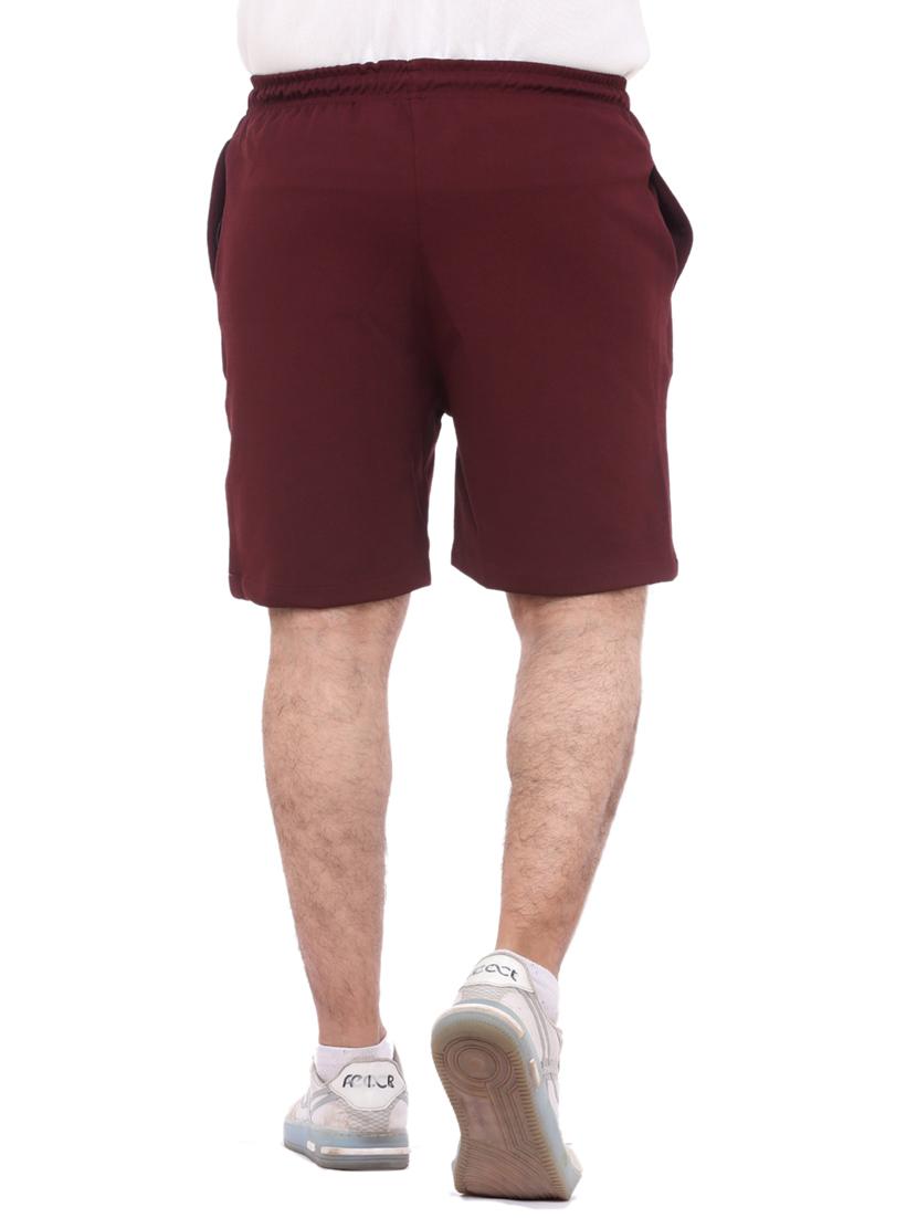 maroon color-blocked short - 18389909 - Zoom Image - 3
