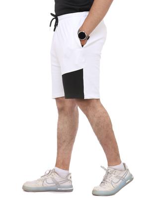 white color-blocked short - 18389910 - Standard Image - 2