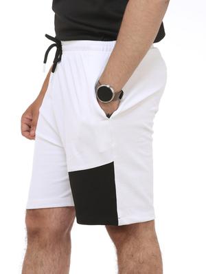 white color-blocked short - 18389910 - Standard Image - 4