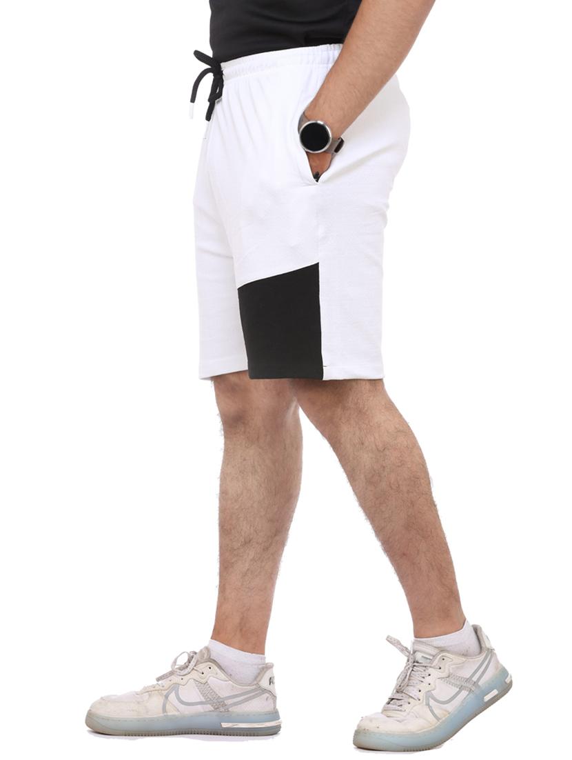 white color-blocked short - 18389910 - Zoom Image - 2