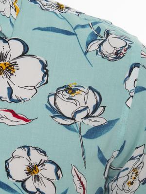 green printed casual shirt - 18389917 - Standard Image - 6
